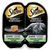 🍗 sheba perfect portions turkey twin pack 2.6 oz wet cat food logo