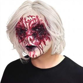 img 2 attached to Creepy Devil Horror Mask For Halloween Costume Cosplay Реквизит - Красный - Идеально подходит для мужчин и женщин