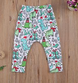 img 3 attached to Adorable Toddler Newborn Baby Girls Lace Bowknot Ruffle Harem Pants Leggings