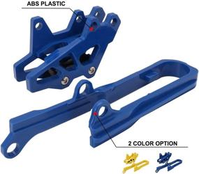 img 2 attached to 🛡️ Blue ABS Plastics AnXin Motorcycle Chain Slider Guide Protector + Chain Guide Guard for DR-Z400 2000-2004, DR-Z400E 2000-2007, DR-Z400S 2000-2017