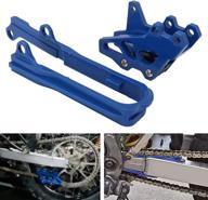 🛡️ blue abs plastics anxin motorcycle chain slider guide protector + chain guide guard for dr-z400 2000-2004, dr-z400e 2000-2007, dr-z400s 2000-2017 логотип