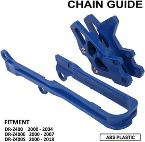 img 3 attached to 🛡️ Blue ABS Plastics AnXin Motorcycle Chain Slider Guide Protector + Chain Guide Guard for DR-Z400 2000-2004, DR-Z400E 2000-2007, DR-Z400S 2000-2017