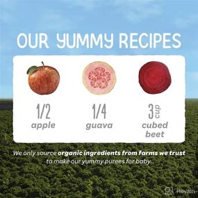 img 2 attached to 🍎 Happy Baby Organics Clearly Crafted Stage 2 Baby Food Apples, Guavas & Beets - 4oz Pouches (Pack of 16) | Buy Now!