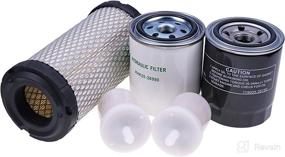 img 2 attached to Kubota Filter Kit HH150-32094 K1211-82320 12581-43012 HHK20-36990 for BX2200D, BX22D, BX23D, BX2660D, BX2670, BX2670-1, ZD25F, ZD28, ZD28F