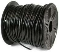 🔗 uncommon artistry genuine black leather cord - 1mm diameter - 15 feet (5 yards) logo