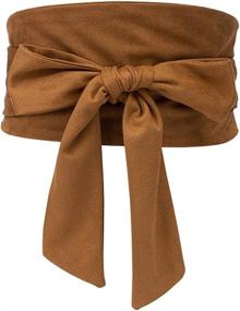 img 4 attached to 🎀 Velvet Bowknot Women's Accessories and Belts by Aecibzo