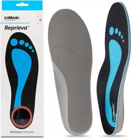 img 4 attached to Ортопедические вставки для обуви TruMedic Reprieva для женщин и мужчин - стельки для подошвенного фасциита для повышенного комфорта и поддержки при стоянии в течение всего дня, идеально подходят для рабочих ботинок и кроссовок