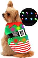 🎄 stylish sebaoyu christmas dog dresses: winter pet sweater with color light for festive doggy cosplay apparel and party outfit логотип