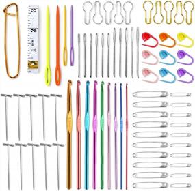 img 1 attached to Complete Knitting Set For Beginners - 11 Stainless Steel Lace Circular Knitting Needles, 9 Aluminum Crochet Hooks, And Knitting Weaving Tools For Seamless Projects