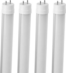 img 4 attached to 4 Pack F15T8 LED Tube Light 12V DC 18In 7W 6500K White For Automotive RV Marine