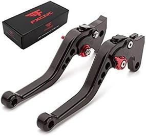 img 1 attached to FXCNC Short Adjustable Brake Clutch Levers - Aluminum CNC Compatible with BENELLI TNT125 TNT135 TNT 125 135 2016-2021