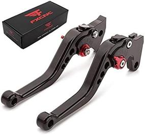 img 4 attached to FXCNC Short Adjustable Brake Clutch Levers - Aluminum CNC Compatible with BENELLI TNT125 TNT135 TNT 125 135 2016-2021