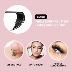img 1 attached to Lash Bond & Seal Glue Mascara Wand - DIY Eyelash Extension With Biotin & Vitamin E, 72-Hour Super Strong Hold