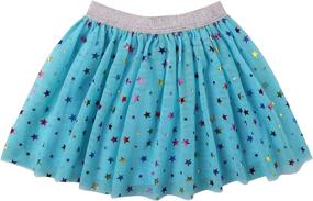 img 3 attached to 👗 DaniChins Girls' Layered Princess Purple Clothing in Skirt & Skort Styles