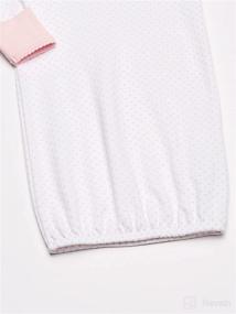 img 2 attached to Little Me Baby Girls Hat Set: Adorable Nightgowns in White/Pink, Ideal for Infants and Toddlers, 0-3 Months US