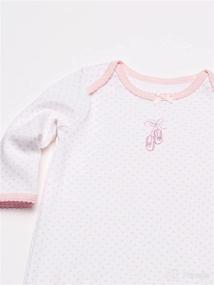 img 3 attached to Little Me Baby Girls Hat Set: Adorable Nightgowns in White/Pink, Ideal for Infants and Toddlers, 0-3 Months US