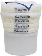 growsun all mesh 5 gallon herbal ice bubble hash bag extractor kit - get the best results! logo