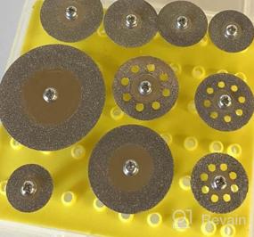 img 6 attached to Oudtinx Rotary Tool Diamond Cutting Wheel Set - 5PCS 1/8" Diamond Cut-Off Discs For Precision Cutting And Blade Shaping
