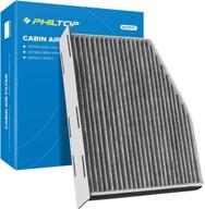 🚗 philtop cabin air filter cf10373 replacement - jetta, passat, tiguan, beetle, golf, cc, rabbit, gti, eos, r32, a3, a3 quattro, q3, tt - premium activated carbon cabin filter (1 pack) logo