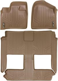 img 4 attached to 🏢 MAX LINER A1046/B1046 3 Row Floor Mats Set | Tan – 2008-2018 Dodge Grand Caravan / Chrysler Town & Country (Stow'n Go Only)