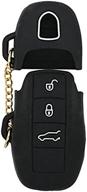 🔐 protect your porsche 3 button remote key fob with segaden silicone cover protector case holder skin jacket – cv2920 black логотип