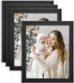 img 4 attached to Ophanie 9X11 Picture Frame: Set Of 4 For Wall & Tabletop Display With 8X10 Mat - Ideal For Office & Living Room Decor