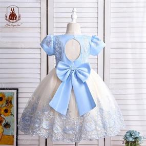 img 2 attached to 👗 Embroidered Girls' Clothing: 4 Beautiful 10th Birthday Applique Dresses