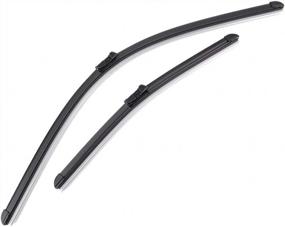 img 3 attached to Xukey Front + Rear Windshield Wiper Blades Set Fit For Fiat 500L 2012-2020 (Set Of 3)