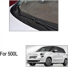 img 2 attached to Набор щеток стеклоочистителя Xukey спереди и сзади, подходит для Fiat 500L 2012-2020 (набор из 3 шт.)