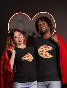 img 1 attached to Tstars Matching Shirts For Couples The Missing Piece Pizza His And Hers Couple Outfits