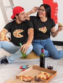 img 3 attached to Tstars Matching Shirts For Couples The Missing Piece Pizza His And Hers Couple Outfits