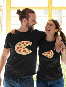 img 2 attached to Tstars Matching Shirts For Couples The Missing Piece Pizza His And Hers Couple Outfits