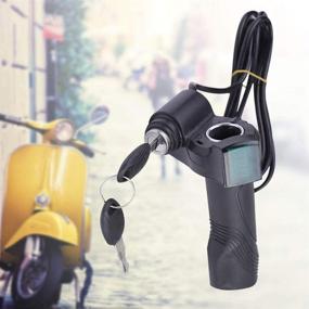 img 2 attached to 🚲 Bike Throttle Grip with Lock, Voltmeter Display - Throttle Accelerator Handle Grip for Electric Bike, Dirtbike, Scooter (24V 36V 48V 60V)