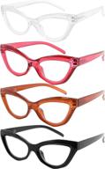 👓 eyekepper 4-pack chic cat-eye style reading glasses for women - fashionable readers with improved seo logo