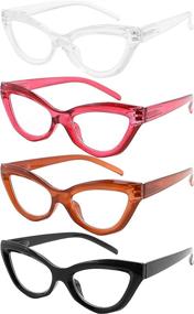 img 4 attached to 👓 Eyekepper 4-Pack Chic Cat-eye Style Reading Glasses for Women - Fashionable Readers with Improved SEO