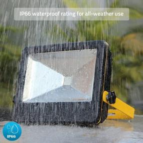 img 1 attached to Super Bright Outdoor LED Floodlight With Dimming And Timer Function - 50W Daylight Floodlight By LOFTEK