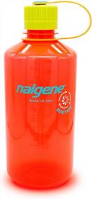 img 4 attached to Бутылка для воды из тритана с узким горлышком на 32 унции, не содержащая бисфенол-А, изготовленная из 50% пластиковых отходов - Nalgene Sustain