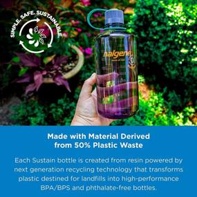 img 1 attached to 32 OZ Narrow Mouth BPA-Free Tritan Water Bottle Made With 50% Plastic Waste - Nalgene Sustain