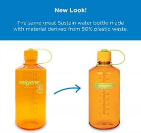 img 3 attached to Бутылка для воды из тритана с узким горлышком на 32 унции, не содержащая бисфенол-А, изготовленная из 50% пластиковых отходов - Nalgene Sustain