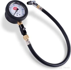 img 4 attached to 🚗 Dans Auto Liquid Filled 2.5" Large Face Tire Pressure Gauge [60 PSI] - Dual Tyre Chucks for Cars, Bikes, and Motorcycles