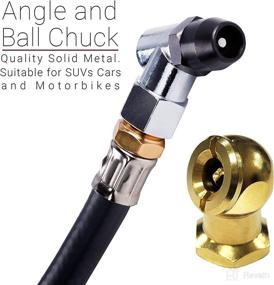 img 1 attached to 🚗 Dans Auto Liquid Filled 2.5" Large Face Tire Pressure Gauge [60 PSI] - Dual Tyre Chucks for Cars, Bikes, and Motorcycles