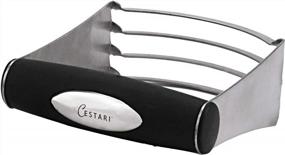 img 4 attached to Cestari Professional Pastry Cutter: A Heavy Duty Dough And Pastry Blender With Soft Grip Handle, 4 Thick Blades, And 304 Stainless Steel Material - Comes With Lifetime Replacement Warranty