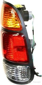 img 2 attached to 🚦 High-Quality Rear Tail Light for 2000-2006 Toyota Tundra TO2801129 Passenger Side - Amber/Red/Clear Lens