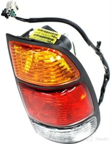 img 3 attached to 🚦 High-Quality Rear Tail Light for 2000-2006 Toyota Tundra TO2801129 Passenger Side - Amber/Red/Clear Lens