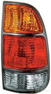 🚦 high-quality rear tail light for 2000-2006 toyota tundra to2801129 passenger side - amber/red/clear lens логотип