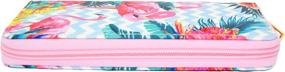 img 1 attached to 🌴 Tropical Flamingo Patterned Women's Handbags & Wallets - Kolacoo Wallets