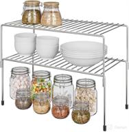 📦 esow kitchen cabinet shelf organizer: expandable and stackable counter spice racks for kitchen and more logo