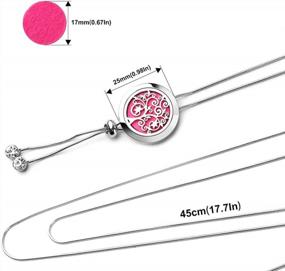 img 3 attached to ttstar Aromatherapy Essential Oil Diffuser Necklace - Adjustable 316L Stainless Steel Pendant for Mother Daughter Girlfriend - Perfect Gift