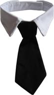 🐶 vedem dog neck tie - stylish pet tuxedo collar with black tie for dogs & cats logo