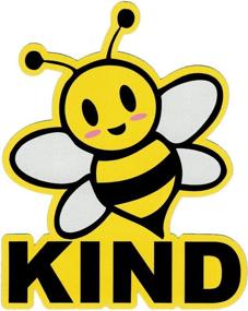 img 1 attached to 🐝 Bee Kind - Small Bumper Sticker or Laptop Decal for Kindness (3.25" X 4")